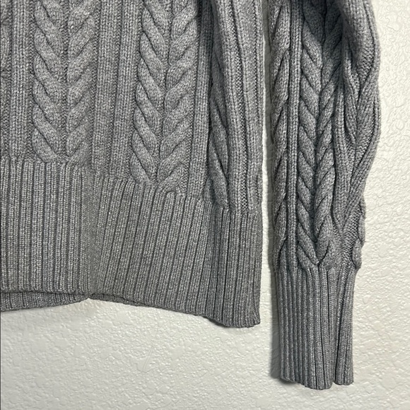 Philosophy Gray Cable Knit Sweater Small - Picture 5 of 6